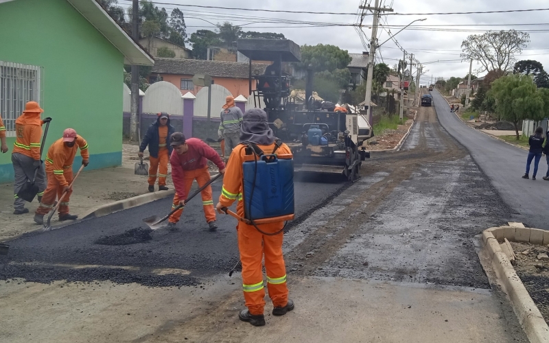 Obras de pavimentação na Avenida João Pessoa