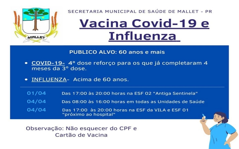 Aviso Vacinação