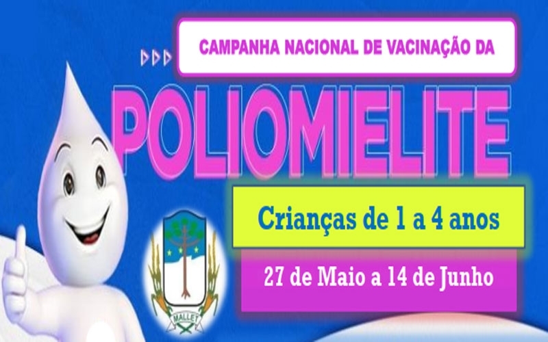 Campanha nacional de vacinação da Poliomielite